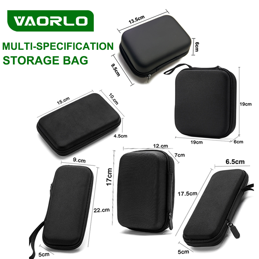 Tech Accessories Case - Earphone Data Storage Bag Oval Square