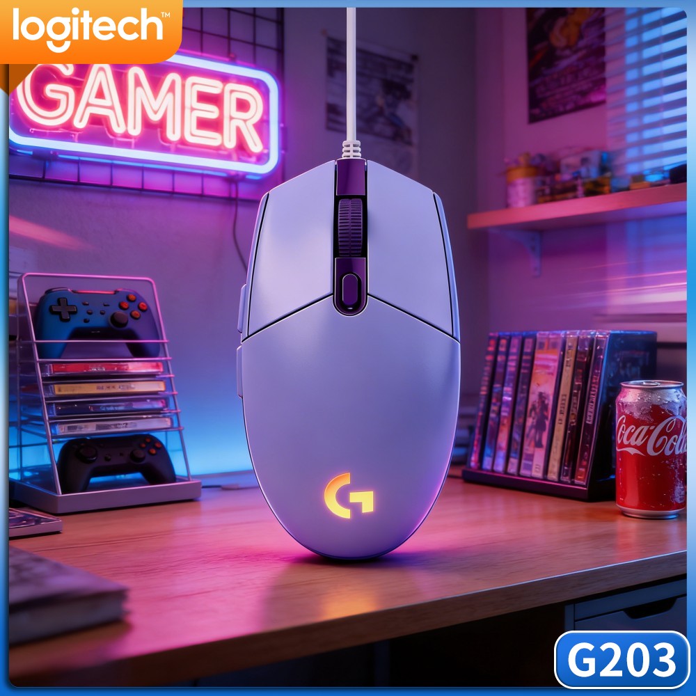 Logitech Mouse G203 - Logitech G203 Wired Gaming Mouse Snappy