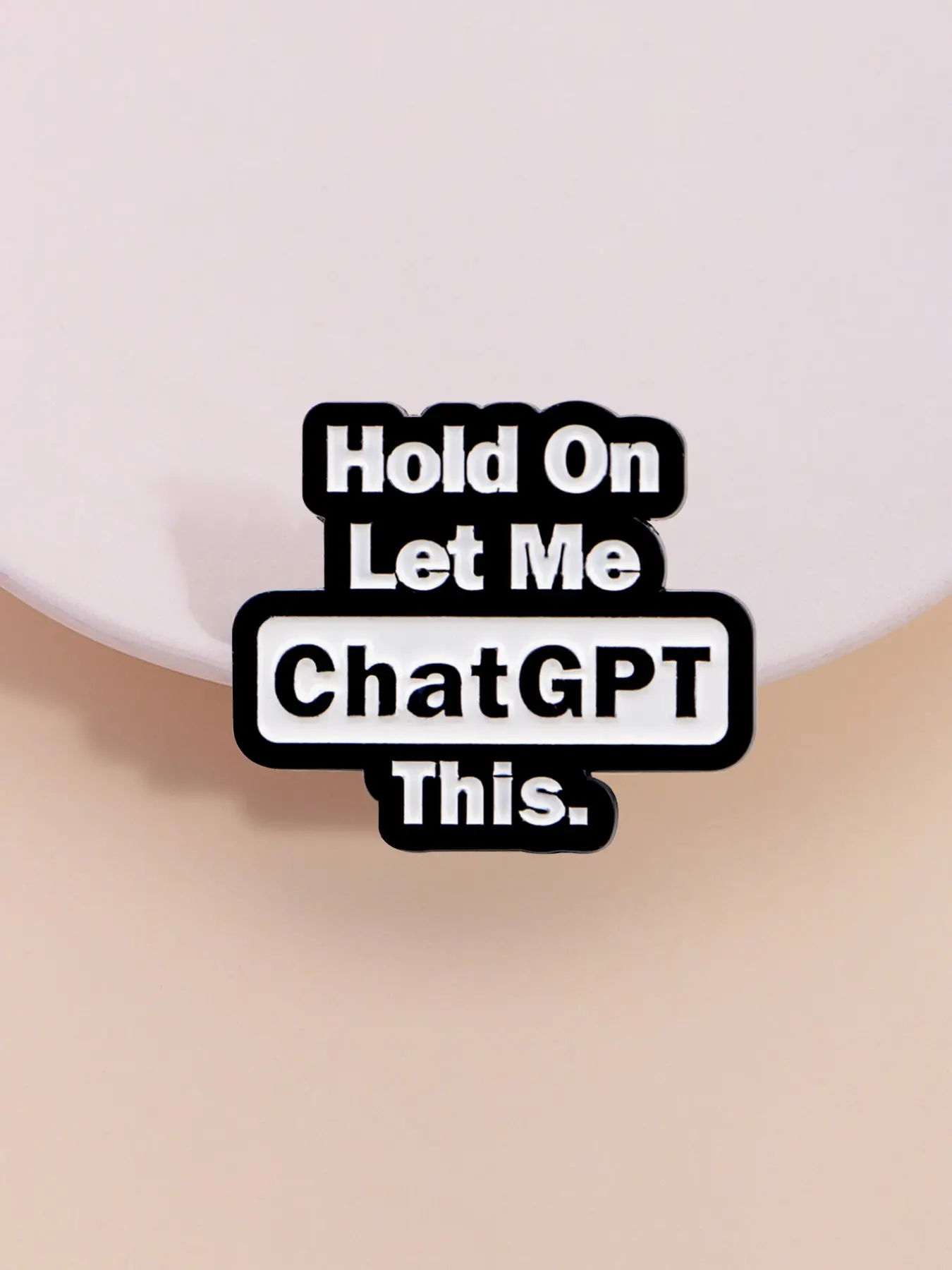 Tech Accessories Logo Design - Chatgpt Enamel Pin Emblem Logo Badge