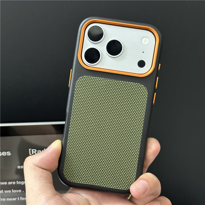 Tech Accessories Hard Case - Luxury Tech Woven Canvas Magnetic PU