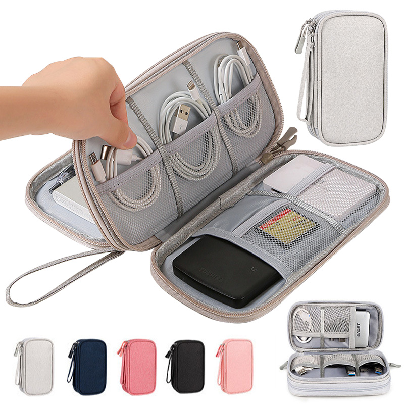 Tech Accessories Case - Multi-Color Portable Travel Digital Storage Bag