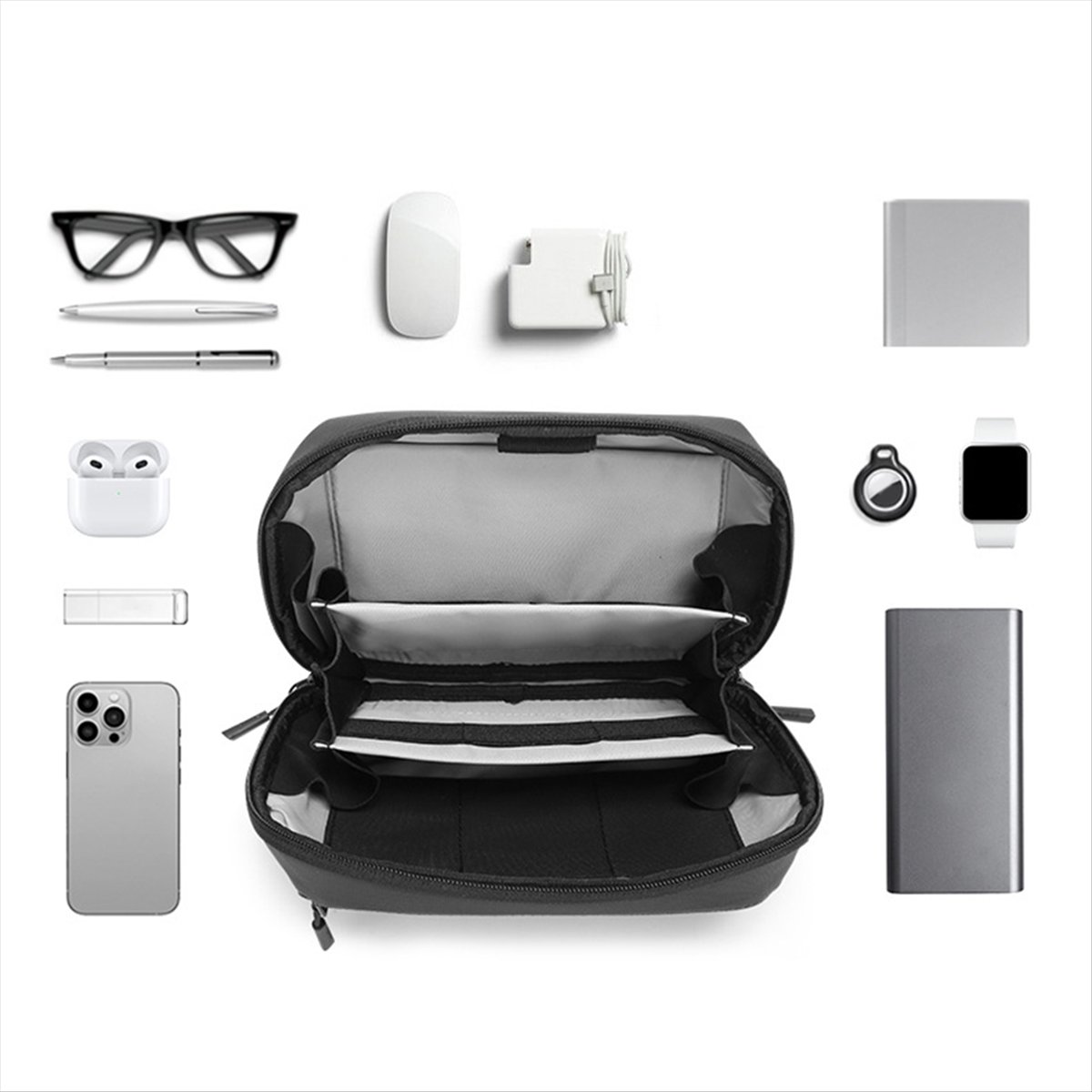 ☶❈＊♥AC1579-Waterproof Tech Pou - Tech Accessories For Travel 评论和价格