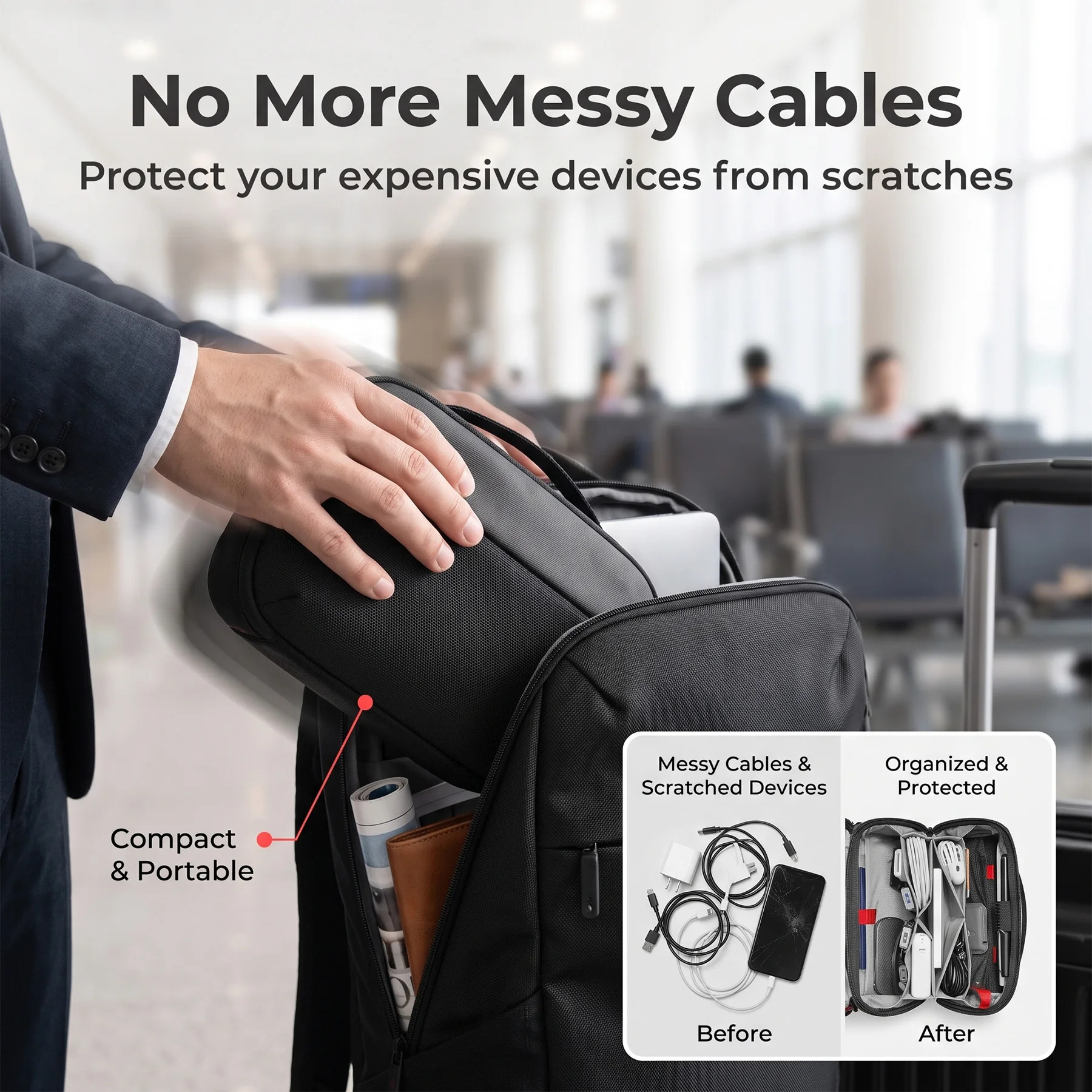Travel Tech Organizer Pouch, W - Tech Accessories For Travel 评论和价格
