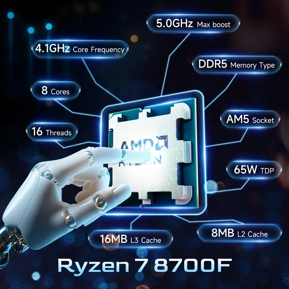 AMD Ryzen 7 8700F 5GHz CPU Pro - Amd Cpu Ryzen 7 评论和价格