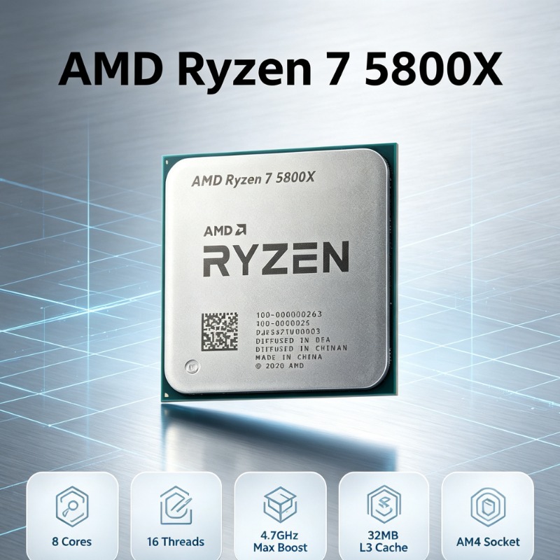 AMD Ryzen 7 5800X For AM4 Seri - Amd Cpu Ryzen 7 评论和价格