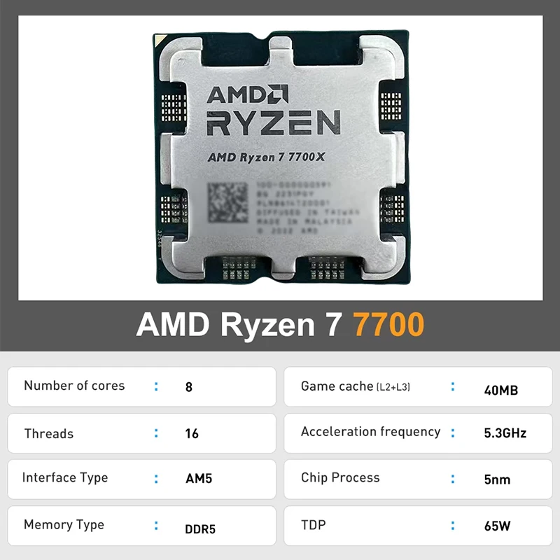 AMD Ryzen 7 7700 8-Core 16-Thr - Amd Cpu Ryzen 7 评论和价格